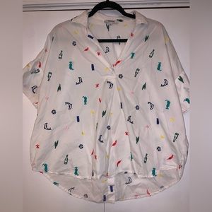 Madewell Short‎ Sleeve Blouse